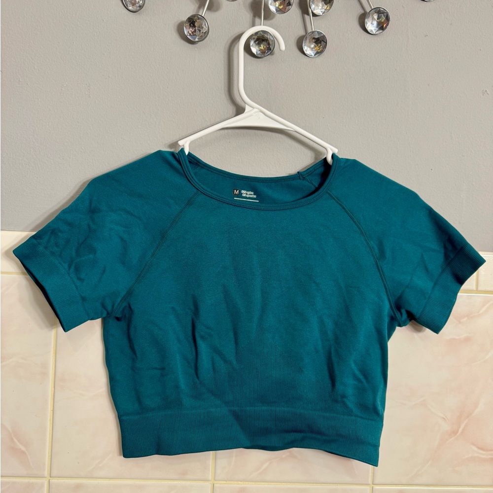 SHEIN Deep Teal Women's Muscle Tee